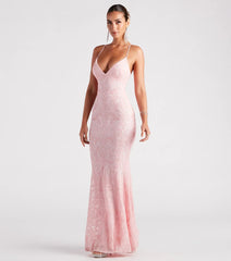 Bethanie Formal Sequin V-Neck Mermaid Dress